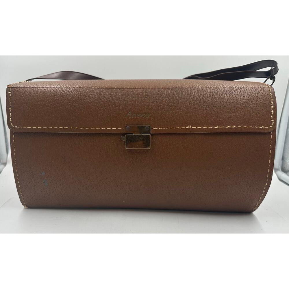 VTG Argus C-3 "The Brick" 35mm Rangefinder Camera With Leather Case & Accessory